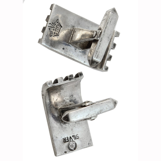 Antonio Pineda Sterling Silver Cuff Links Back