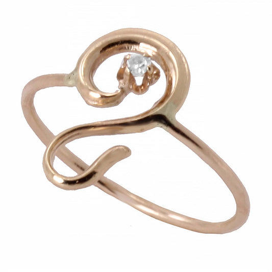 Question Mark 10k Gold Conversion Ring Front