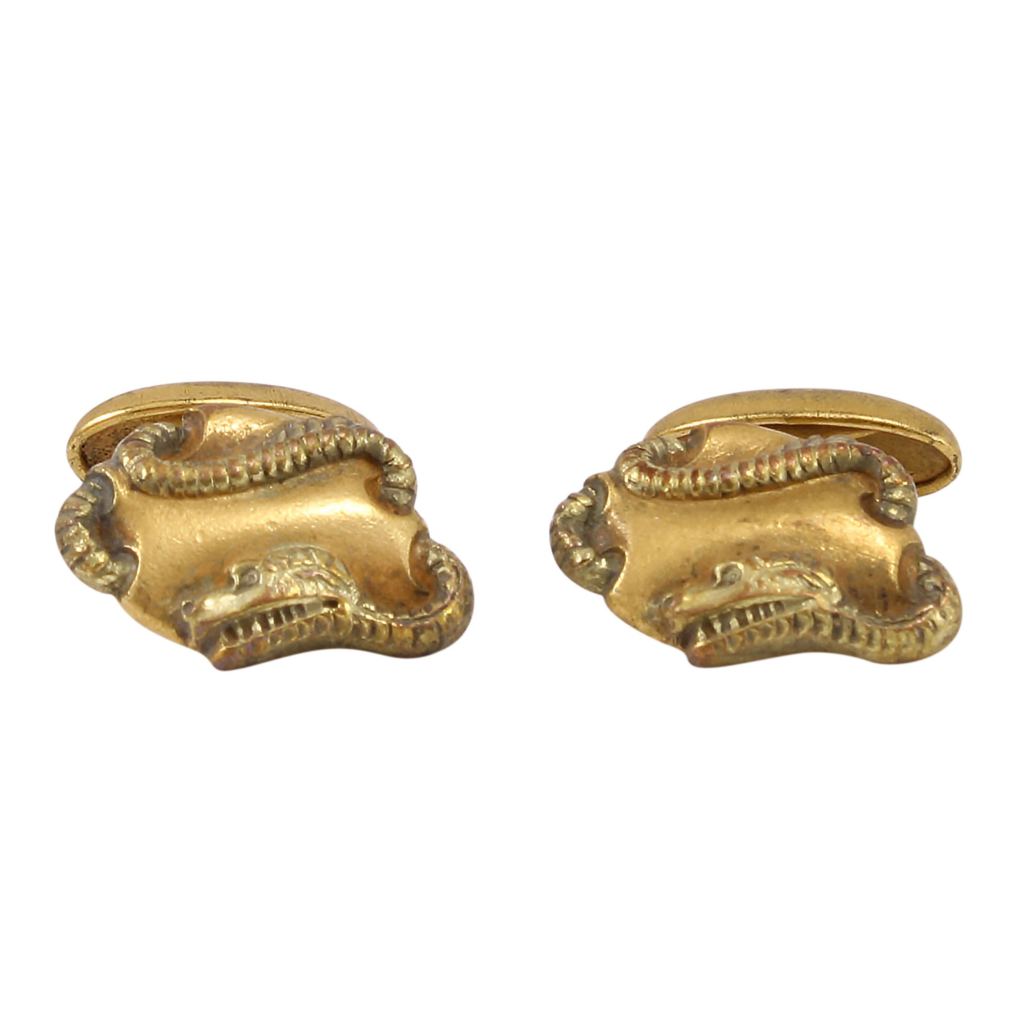 Antique Gold Filled Snake/Serpent Cufflinks – The Vintage Jewel