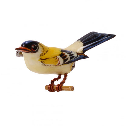 Takahashi Vintage Goldfinch Pin Side