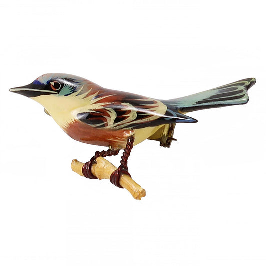 Takahashi Female Eastern Bluebird Pin Front
