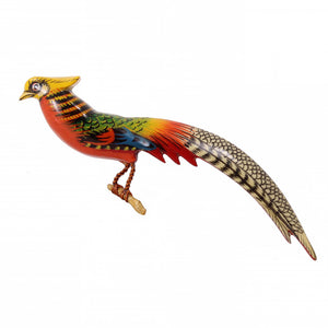 Takahashi Golden Pheasant Bird Pin Front