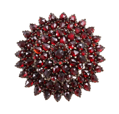 Victorian Bohemian Garnet Pin/Brooch  Front